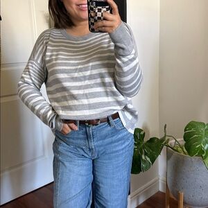 Splendid Ultra Soft Open Back‎ Striped Sweater. Size S